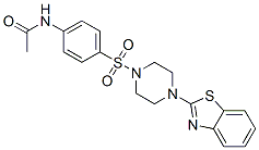 Acetamide, n-[4-[[4-(2-benzothiazolyl)-1-piperazinyl]sulfonyl]phenyl]-(9ci) Structure,606118-05-2Structure