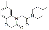 Piperidine, 1-[(2,3-dihydro-6-methyl-3-oxo-4h-1,4-benzoxazin-4-yl)acetyl]-4-methyl-(9ci) Structure,606119-47-5Structure