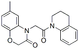 Quinoline, 1-[(2,3-dihydro-6-methyl-3-oxo-4h-1,4-benzoxazin-4-yl)acetyl]-1,2,3,4-tetrahydro- (9ci) Structure,606119-49-7Structure