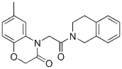 Isoquinoline, 2-[(2,3-dihydro-6-methyl-3-oxo-4h-1,4-benzoxazin-4-yl)acetyl]-1,2,3,4-tetrahydro-(9ci) Structure,606119-69-1Structure