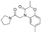 Pyrrolidine, 1-[(2,3-dihydro-2,6-dimethyl-3-oxo-4h-1,4-benzoxazin-4-yl)acetyl]-(9ci) Structure,606119-93-1Structure