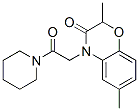 Piperidine, 1-[(2,3-dihydro-2,6-dimethyl-3-oxo-4h-1,4-benzoxazin-4-yl)acetyl]-(9ci) Structure,606119-94-2Structure