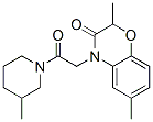 Piperidine, 1-[(2,3-dihydro-2,6-dimethyl-3-oxo-4h-1,4-benzoxazin-4-yl)acetyl]-3-methyl-(9ci) Structure,606119-95-3Structure