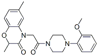 Piperazine, 1-[(2,3-dihydro-2,6-dimethyl-3-oxo-4h-1,4-benzoxazin-4-yl)acetyl]-4-(2-methoxyphenyl)-(9ci) Structure,606119-96-4Structure