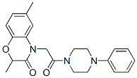 Piperazine, 1-[(2,3-dihydro-2,6-dimethyl-3-oxo-4h-1,4-benzoxazin-4-yl)acetyl]-4-phenyl-(9ci) Structure,606120-08-5Structure