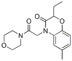 Morpholine, 4-[(2-ethyl-2,3-dihydro-6-methyl-3-oxo-4h-1,4-benzoxazin-4-yl)acetyl]-(9ci) Structure,606120-22-3Structure