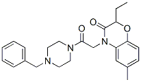 Piperazine, 1-[(2-ethyl-2,3-dihydro-6-methyl-3-oxo-4h-1,4-benzoxazin-4-yl)acetyl]-4-(phenylmethyl)-(9ci) Structure,606120-30-3Structure