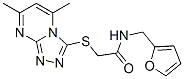 Acetamide, 2-[(5,7-dimethyl-1,2,4-triazolo[4,3-a]pyrimidin-3-yl)thio]-n-(2-furanylmethyl)-(9ci) Structure,606121-05-5Structure