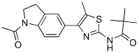 Propanamide, n-[4-(1-acetyl-2,3-dihydro-1h-indol-5-yl)-5-methyl-2-thiazolyl]-2,2-dimethyl-(9ci) Structure,606121-87-3Structure