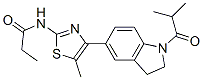 Propanamide, n-[4-[2,3-dihydro-1-(2-methyl-1-oxopropyl)-1h-indol-5-yl]-5-methyl-2-thiazolyl]-(9ci) Structure,606121-93-1Structure