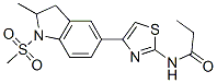 Propanamide, n-[4-[2,3-dihydro-2-methyl-1-(methylsulfonyl)-1h-indol-5-yl]-2-thiazolyl]-(9ci) Structure,606122-01-4Structure