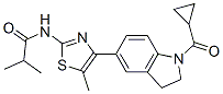 Propanamide, n-[4-[1-(cyclopropylcarbonyl)-2,3-dihydro-1h-indol-5-yl]-5-methyl-2-thiazolyl]-2-methyl-(9ci) Structure,606122-02-5Structure