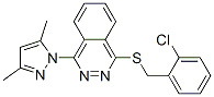 Phthalazine, 1-[[(2-chlorophenyl)methyl]thio]-4-(3,5-dimethyl-1h-pyrazol-1-yl)-(9ci) Structure,606122-29-6Structure