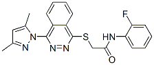 Acetamide, 2-[[4-(3,5-dimethyl-1h-pyrazol-1-yl)-1-phthalazinyl]thio]-n-(2-fluorophenyl)-(9ci) Structure,606122-30-9Structure