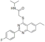 Acetamide, 2-[[6-ethyl-2-(4-fluorophenyl)-4-quinazolinyl]thio]-n-(1-methylethyl)-(9ci) Structure,606131-25-3Structure