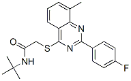 Acetamide, n-(1,1-dimethylethyl)-2-[[2-(4-fluorophenyl)-8-methyl-4-quinazolinyl]thio]-(9ci) Structure,606131-48-0Structure