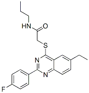 Acetamide, 2-[[6-ethyl-2-(4-fluorophenyl)-4-quinazolinyl]thio]-n-propyl-(9ci) Structure,606131-49-1Structure