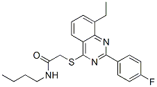 Acetamide, n-butyl-2-[[8-ethyl-2-(4-fluorophenyl)-4-quinazolinyl]thio]-(9ci) Structure,606131-68-4Structure