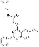 Acetamide, 2-[(6-ethyl-2-phenyl-4-quinazolinyl)thio]-n-(3-methylbutyl)-(9ci) Structure,606131-76-4Structure