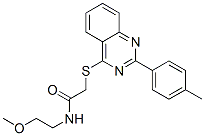 Acetamide, n-(2-methoxyethyl)-2-[[2-(4-methylphenyl)-4-quinazolinyl]thio]-(9ci) Structure,606132-29-0Structure