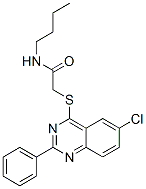 Acetamide, n-butyl-2-[(6-chloro-2-phenyl-4-quinazolinyl)thio]-(9ci) Structure,606132-53-0Structure