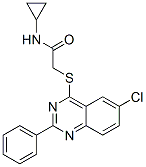 Acetamide, 2-[(6-chloro-2-phenyl-4-quinazolinyl)thio]-n-cyclopropyl-(9ci) Structure,606132-57-4Structure