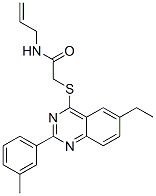 Acetamide, 2-[[6-ethyl-2-(3-methylphenyl)-4-quinazolinyl]thio]-n-2-propenyl-(9ci) Structure,606132-89-2Structure