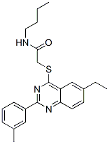 Acetamide, n-butyl-2-[[6-ethyl-2-(3-methylphenyl)-4-quinazolinyl]thio]-(9ci) Structure,606132-91-6Structure