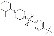 Piperazine, 1-[[4-(1,1-dimethylethyl)phenyl]sulfonyl]-4-(2-methylcyclohexyl)-(9ci) Structure,606133-34-0Structure