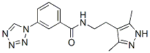 Benzamide, n-[2-(3,5-dimethyl-1h-pyrazol-4-yl)ethyl]-3-(1h-tetrazol-1-yl)-(9ci) Structure,606134-47-8Structure