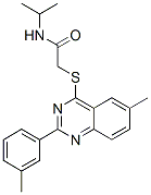 Acetamide, n-(1-methylethyl)-2-[[6-methyl-2-(3-methylphenyl)-4-quinazolinyl]thio]-(9ci) Structure,606134-52-5Structure