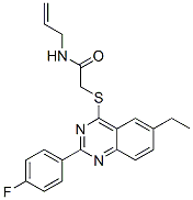 Acetamide, 2-[[6-ethyl-2-(4-fluorophenyl)-4-quinazolinyl]thio]-n-2-propenyl-(9ci) Structure,606134-61-6Structure