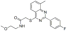 Acetamide, 2-[[2-(4-fluorophenyl)-8-methyl-4-quinazolinyl]thio]-n-(2-methoxyethyl)-(9ci) Structure,606134-66-1Structure