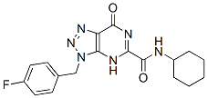 3H-1,2,3-triazolo[4,5-d]pyrimidine-5-carboxamide, n-cyclohexyl-3-[(4-fluorophenyl)methyl]-4,7-dihydro-7-oxo-(9ci) Structure,606135-03-9Structure