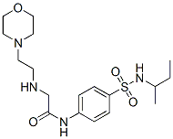 Acetamide, n-[4-[[(1-methylpropyl)amino]sulfonyl]phenyl]-2-[[2-(4-morpholinyl)ethyl]amino]-(9ci) Structure,606135-06-2Structure