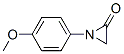 Aziridinone, 1-(4-methoxyphenyl)-(9ci) Structure,606135-86-8Structure