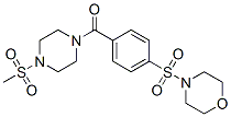 Piperazine, 1-(methylsulfonyl)-4-[4-(4-morpholinylsulfonyl)benzoyl]-(9ci) Structure,606136-31-6Structure