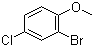 2-Bromo-4-chloroanisole Structure,60633-25-2Structure