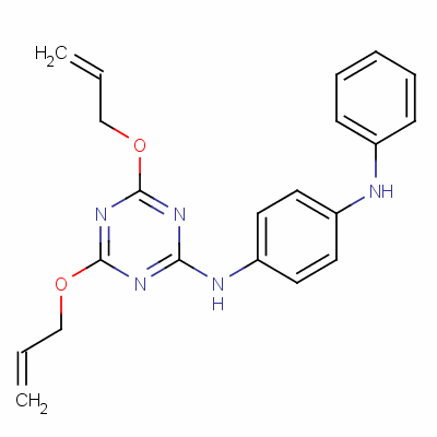 N-[4,6-bis(allyloxy)-1,3,5-triazin-2-yl ]-n’-phenylbenzene-1,4-diamine Structure,60640-92-8Structure