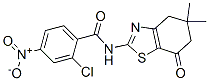 Benzamide, 2-chloro-4-nitro-n-(4,5,6,7-tetrahydro-5,5-dimethyl-7-oxo-2-benzothiazolyl)-(9ci) Structure,606922-59-2Structure