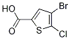 4-Bromo-5-chlorothiophene-2-carboxylicacid Structure,60729-37-5Structure