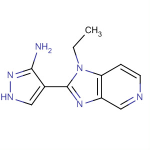 1H-pyrazol-3-amine,4-(1-ethyl-1h-imidazo[4,5-c]pyridin-2-yl)-(9ci) Structure,607374-10-7Structure