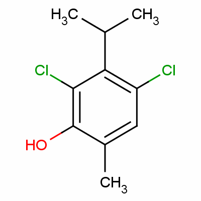 2,4-Dichloro-6-methyl-3-(1-methylethyl)phenol Structure,60741-51-7Structure