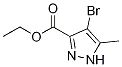 4-Bromo-3-methyl-1h-pyrazole-5-carboxylic acid ethyl ester Structure,6076-14-8Structure