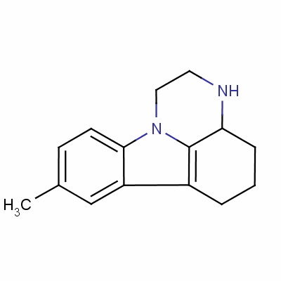 2,3,3a,4,5,6-hExahydro-8-methyl-1H-pyrazino[3,2,1-j,k]carbazole mesylate Structure,60762-57-4Structure