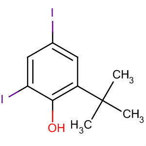 2-(1,1-Dimethylethyl)-4,6-diiodophenol Structure,60803-26-1Structure