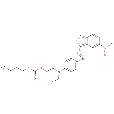 2-[Ethyl [4-[(5-nitro-2,1-benzisothiazol-3-yl)azo]phenyl ]amino]ethyl butylcarbamate Structure,60809-93-0Structure