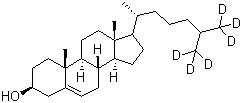 Cholesterol-26,26,26,27,27,27-d6 Structure,60816-17-3Structure