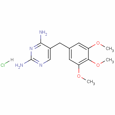 5-[(3,4,5-Trimethoxyphenyl)methyl ]pyrimidine-2,4-diamine hydrochloride Structure,60834-30-2Structure