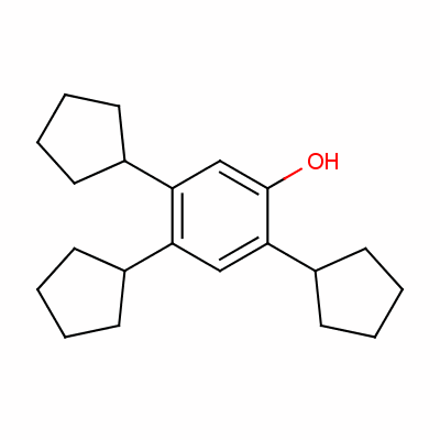 2,4,5-Tricyclopentylphenol Structure,60834-64-2Structure